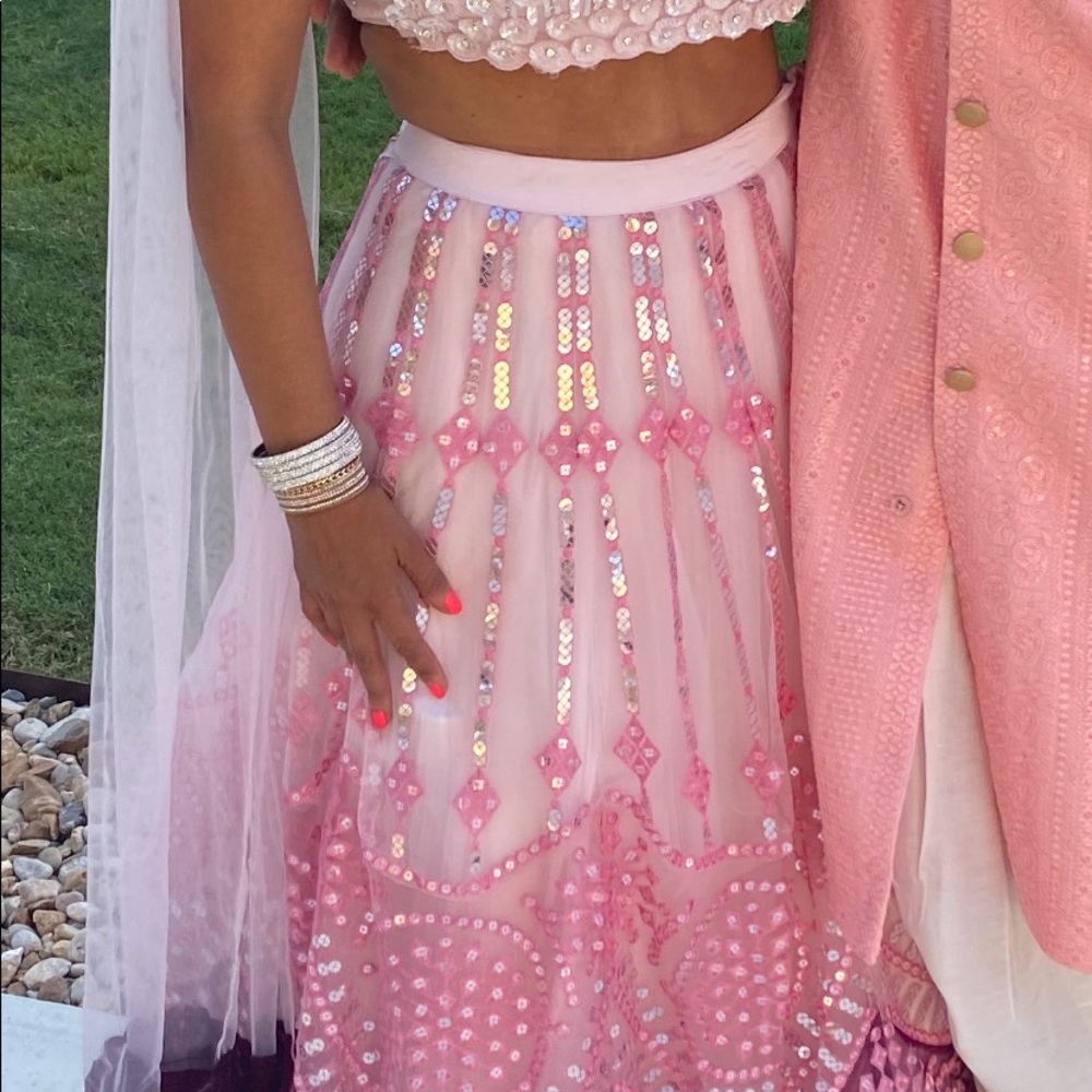 Pink and purple outfits